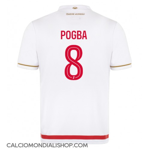 Maglie da calcio AS Monaco Paul Pogba #8 Prima Maglia 2025-26 Manica Corta Maglie da calcio AS Monaco Paul Pogba #8 Prima Maglia 2025-26 Manica Corta